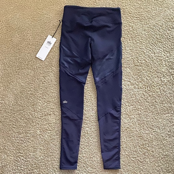 ALO Navy Blue Sheila Vinyasa Leggings Sz XS & M - Picture 2 of 8